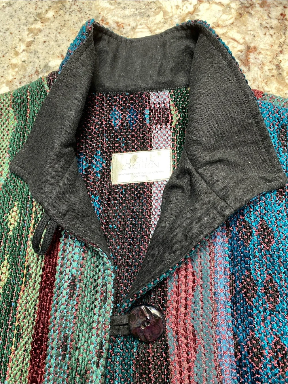 Lucille Crichton Handwoven Vest Like New!!🇨🇦 - Picture 7 of 8